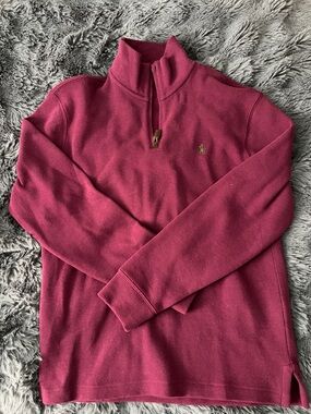 Ralph Lauren Men’s Half-Zip Sweater in Deep Berry